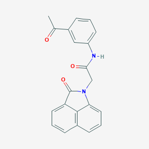 molecular formula C21H16N2O3 B296486 N-(3-acetylphenyl)-2-(2-oxobenzo[cd]indol-1(2H)-yl)acetamide 