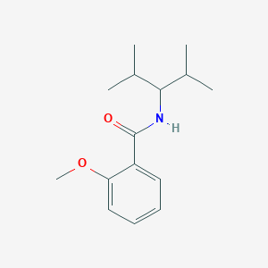 molecular formula C15H23NO2 B296489 N-(1-isopropyl-2-methylpropyl)-2-methoxybenzamide 