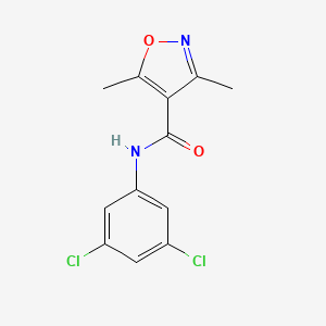 N-(3,5-dichlorophenyl)-3,5-dimethyl-4-isoxazolecarboxamide