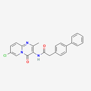 2-([1,1'-biphenyl]-4-yl)-N-(7-chloro-2-methyl-4-oxo-4H-pyrido[1,2-a]pyrimidin-3-yl)acetamide