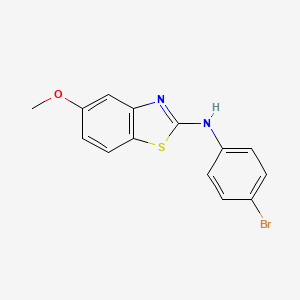 molecular formula C14H11BrN2OS B2964901 N-(4-bromophenyl)-5-methoxy-1,3-benzothiazol-2-amine CAS No. 611225-58-2
