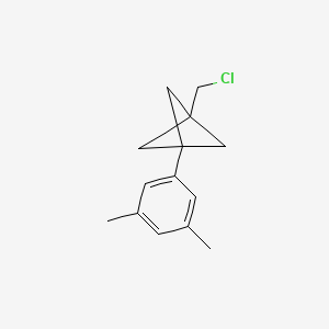 molecular formula C14H17Cl B2964920 1-(Chloromethyl)-3-(3,5-dimethylphenyl)bicyclo[1.1.1]pentane CAS No. 2287312-29-0