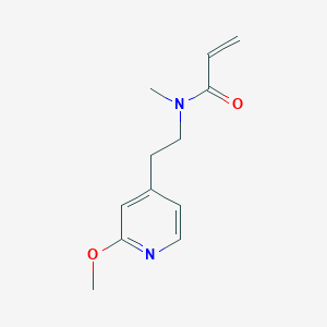 molecular formula C12H16N2O2 B2964926 N-[2-(2-Methoxypyridin-4-yl)ethyl]-N-methylprop-2-enamide CAS No. 2411302-78-6