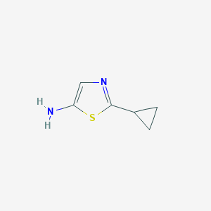 molecular formula C6H8N2S B2964934 2-Cyclopropylthiazol-5-amine CAS No. 942631-64-3