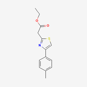 molecular formula C14H15NO2S B2964936 Ethyl 2-[4-(4-methylphenyl)-1,3-thiazol-2-yl]acetate CAS No. 897838-63-0