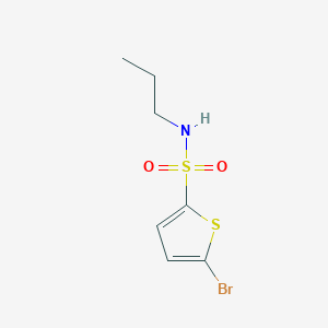molecular formula C7H10BrNO2S2 B296494 5-bromo-N-propylthiophene-2-sulfonamide 