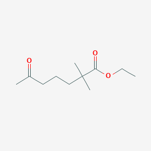 molecular formula C11H20O3 B2964940 Ethyl 2,2-dimethyl-6-oxoheptanoate CAS No. 1909348-53-3