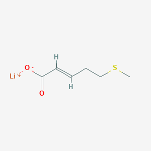 Lithium;(E)-5-methylsulfanylpent-2-enoate