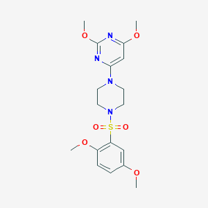 4-(4-((2,5-Dimethoxyphenyl)sulfonyl)piperazin-1-yl)-2,6-dimethoxypyrimidine