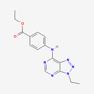Ethyl 4-[(3-ethyltriazolo[4,5-d]pyrimidin-7-yl)amino]benzoate