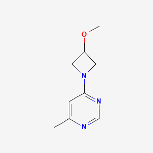 molecular formula C9H13N3O B2964967 4-(3-Methoxyazetidin-1-yl)-6-methylpyrimidine CAS No. 1861964-12-6