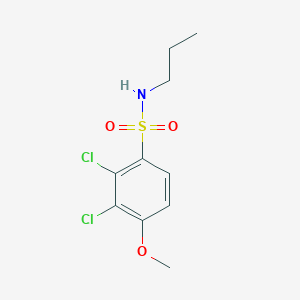 molecular formula C10H13Cl2NO3S B296498 2,3-dichloro-4-methoxy-N-propylbenzenesulfonamide 