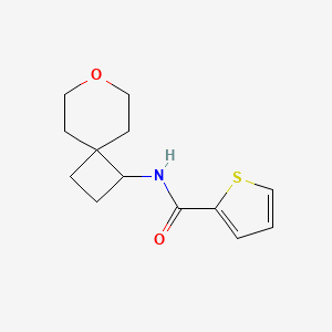 molecular formula C13H17NO2S B2964986 N-(7-oxaspiro[3.5]nonan-1-yl)thiophene-2-carboxamide CAS No. 2210048-84-1