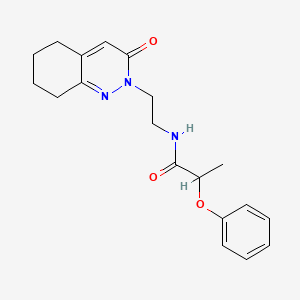 molecular formula C19H23N3O3 B2964995 N-(2-(3-oxo-5,6,7,8-tetrahydrocinnolin-2(3H)-yl)ethyl)-2-phenoxypropanamide CAS No. 2097892-66-3