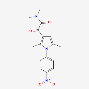 molecular formula C16H17N3O4 B2965005 2-[2,5-dimethyl-1-(4-nitrophenyl)-1H-pyrrol-3-yl]-N,N-dimethyl-2-oxoacetamide CAS No. 866156-50-5