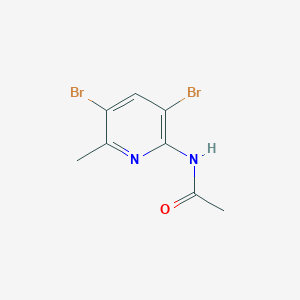 molecular formula C8H8Br2N2O B2965006 N-(3,5-Dibromo-6-methylpyridin-2-YL)acetamide CAS No. 1260812-73-4