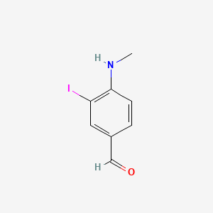 molecular formula C8H8INO B2965010 3-Iodo-4-(methylamino)benzaldehyde CAS No. 28164-49-0
