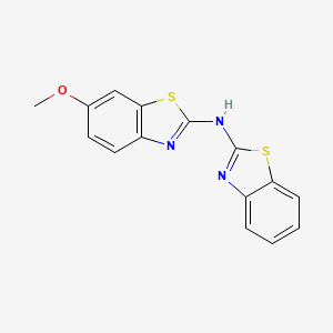 molecular formula C15H11N3OS2 B2965034 N-(1,3-苯并噻唑-2-基)-6-甲氧基-1,3-苯并噻唑-2-胺 CAS No. 111931-63-6