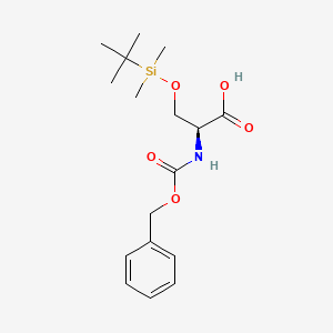 molecular formula C17H27NO5Si B2965050 N-(Benzyloxycarbonyl)-O-(tert-butyldimethylsilyl)-L-serine CAS No. 146346-84-1
