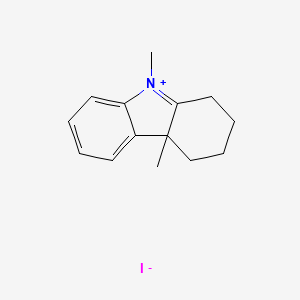 molecular formula C14H18IN B2965057 4a,9-二甲基-2,3,4,4a-四氢-1H-咔唑鎓碘化物 CAS No. 84216-35-3