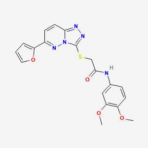 N-(3,4-dimethoxyphenyl)-2-((6-(furan-2-yl)-[1,2,4]triazolo[4,3-b]pyridazin-3-yl)thio)acetamide