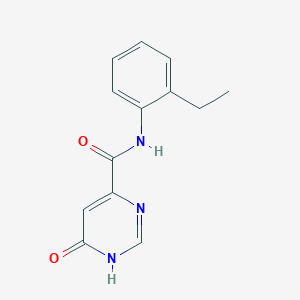 molecular formula C13H13N3O2 B2965077 N-(2-ethylphenyl)-6-hydroxypyrimidine-4-carboxamide CAS No. 2034577-67-6