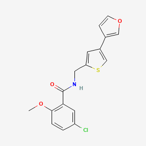5-chloro-N-{[4-(furan-3-yl)thiophen-2-yl]methyl}-2-methoxybenzamide