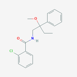 molecular formula C18H20ClNO2 B2965087 2-氯-N-(2-甲氧基-2-苯基丁基)苯甲酰胺 CAS No. 1797282-21-3