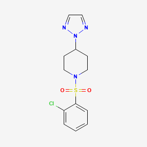 1-((2-chlorophenyl)sulfonyl)-4-(2H-1,2,3-triazol-2-yl)piperidine