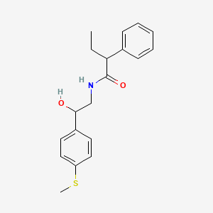 molecular formula C19H23NO2S B2965174 N-(2-hydroxy-2-(4-(methylthio)phenyl)ethyl)-2-phenylbutanamide CAS No. 1448053-26-6