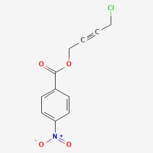 molecular formula C11H8ClNO4 B2965176 4-Chlorobut-2-yn-1-yl 4-nitrobenzoate CAS No. 61273-13-0