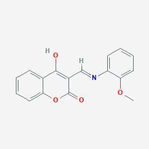(3E)-3-[(2-methoxyanilino)methylidene]chromene-2,4-dione
