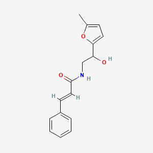molecular formula C16H17NO3 B2965207 N-(2-hydroxy-2-(5-methylfuran-2-yl)ethyl)cinnamamide CAS No. 1251711-82-6