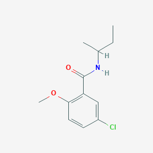 molecular formula C12H16ClNO2 B296521 N-(butan-2-yl)-5-chloro-2-methoxybenzamide 