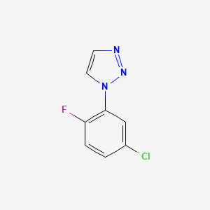 molecular formula C8H5ClFN3 B2965210 1-(5-chloro-2-fluorophenyl)-1H-1,2,3-triazole CAS No. 2320459-04-7