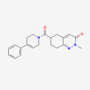 2-methyl-6-(4-phenyl-1,2,3,6-tetrahydropyridine-1-carbonyl)-5,6,7,8-tetrahydrocinnolin-3(2H)-one
