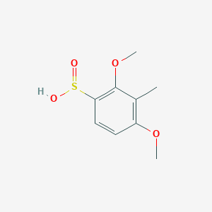 molecular formula C9H12O4S B2965230 2,4-Dimethoxy-3-methylbenzenesulfinic acid CAS No. 102333-52-8