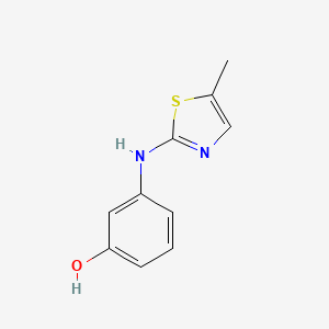 molecular formula C10H10N2OS B2965231 3-((5-Methylthiazol-2-yl)amino)phenol CAS No. 1216006-75-5