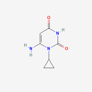 molecular formula C7H9N3O2 B2965237 6-氨基-1-环丙基嘧啶-2,4(1H,3H)-二酮 CAS No. 75914-62-4