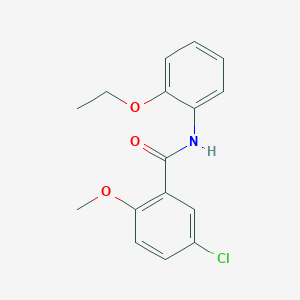 molecular formula C16H16ClNO3 B296525 5-chloro-N-(2-ethoxyphenyl)-2-methoxybenzamide 