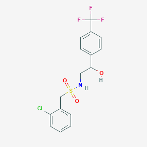 1-(2-chlorophenyl)-N-(2-hydroxy-2-(4-(trifluoromethyl)phenyl)ethyl)methanesulfonamide