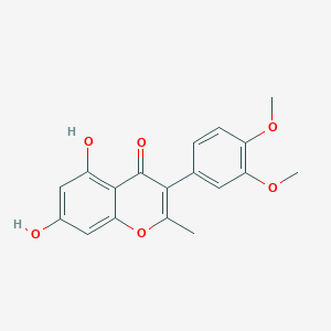 molecular formula C18H16O6 B2965261 3-(3,4-二甲氧基苯基)-5,7-二羟基-2-甲基色满-4-酮 CAS No. 637750-97-1