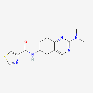N-[2-(dimethylamino)-5,6,7,8-tetrahydroquinazolin-6-yl]-1,3-thiazole-4-carboxamide