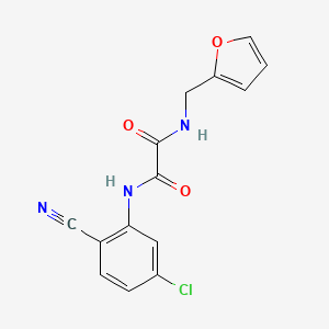 molecular formula C14H10ClN3O3 B2965263 N1-(5-chloro-2-cyanophenyl)-N2-(furan-2-ylmethyl)oxalamide CAS No. 899978-46-2