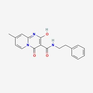 2-hydroxy-8-methyl-4-oxo-N-phenethyl-4H-pyrido[1,2-a]pyrimidine-3-carboxamide