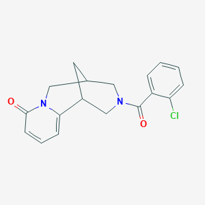 molecular formula C18H17ClN2O2 B2965274 3-(2-chlorobenzoyl)-3,4,5,6-tetrahydro-1H-1,5-methanopyrido[1,2-a][1,5]diazocin-8(2H)-one CAS No. 895908-85-7