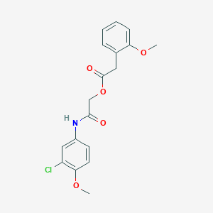 [2-(3-Chloro-4-methoxyanilino)-2-oxoethyl] 2-(2-methoxyphenyl)acetate