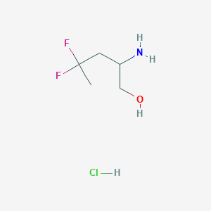 2-Amino-4,4-difluoropentan-1-ol;hydrochloride