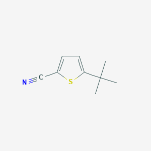 molecular formula C9H11NS B2965319 5-Tert-butylthiophene-2-carbonitrile CAS No. 612504-43-5; 685120-66-5