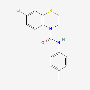 7-chloro-N-(4-methylphenyl)-2,3-dihydro-4H-1,4-benzothiazine-4-carboxamide